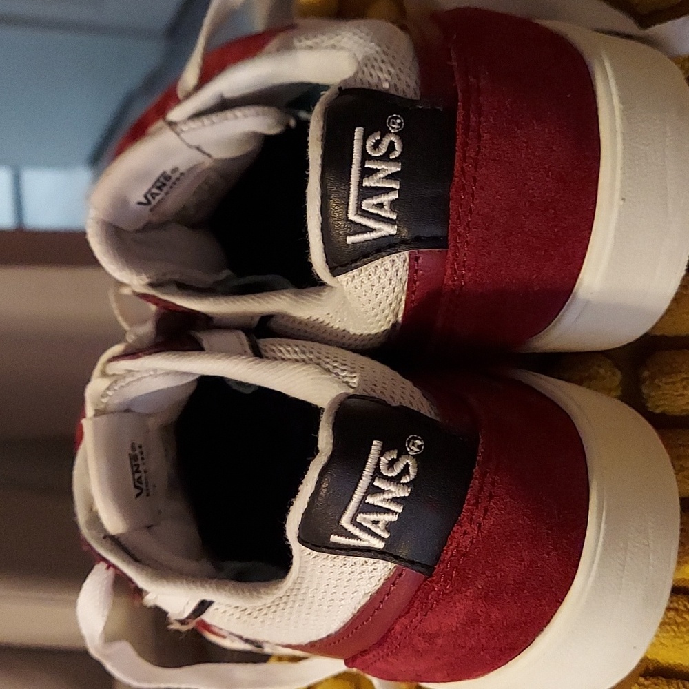 Vans Lowland CC, Men's Auburn Suede & White Size 9
